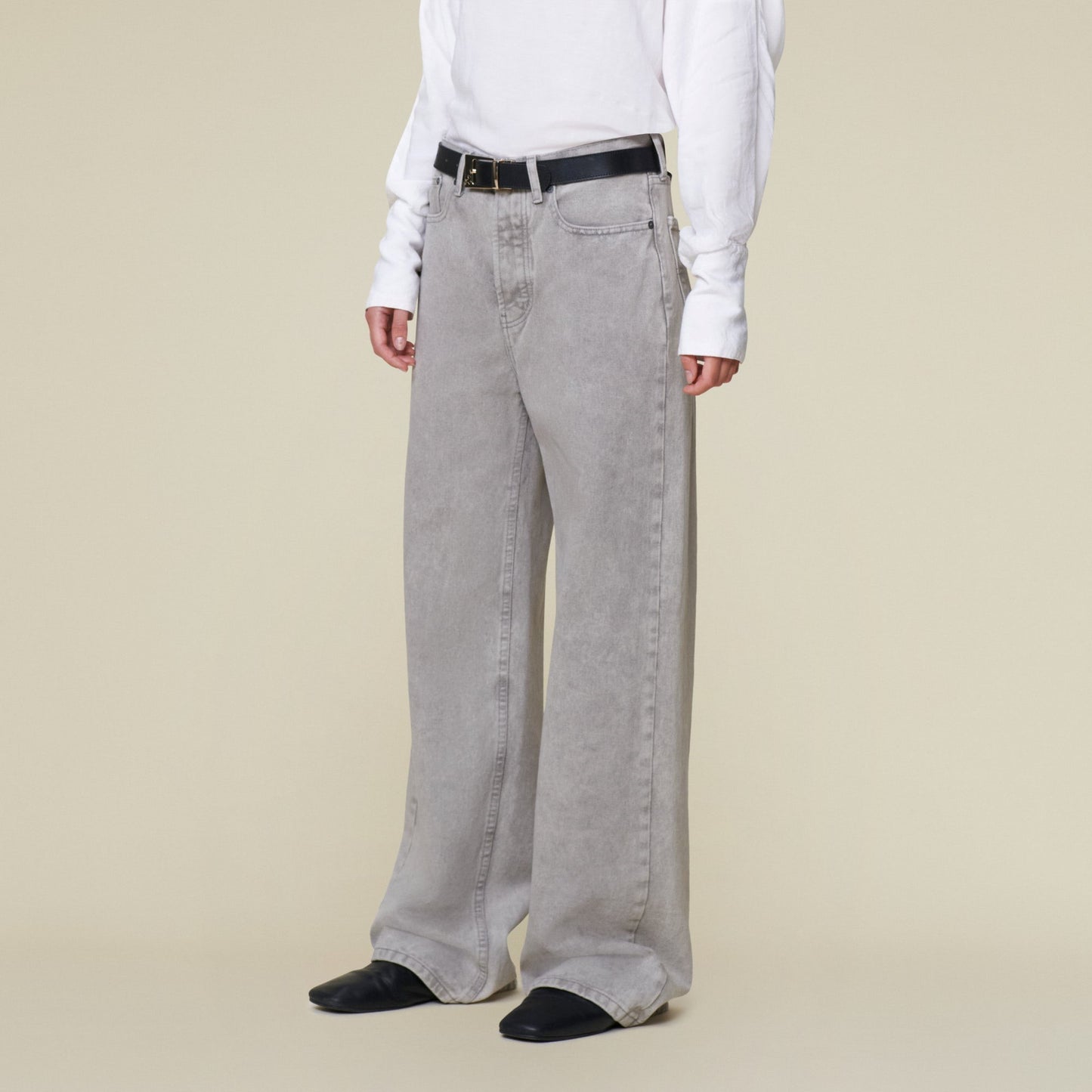 SKATER LOOSE jeans | LIGHT GREY