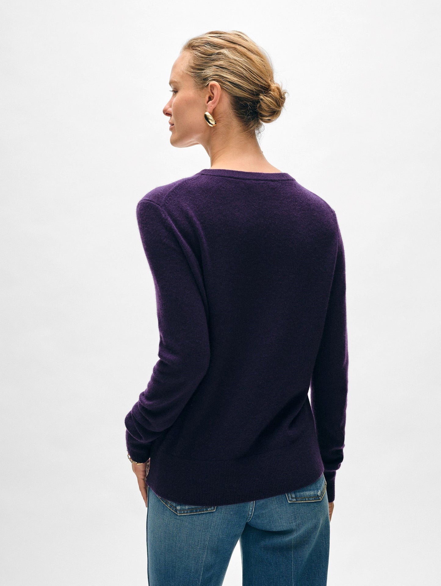 CASHMERE CREWNECK | MIDNIGHT VIOLET