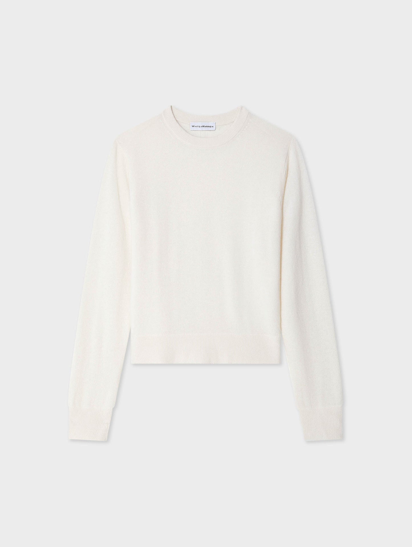 CASHMERE CREW | SOFT WHITE