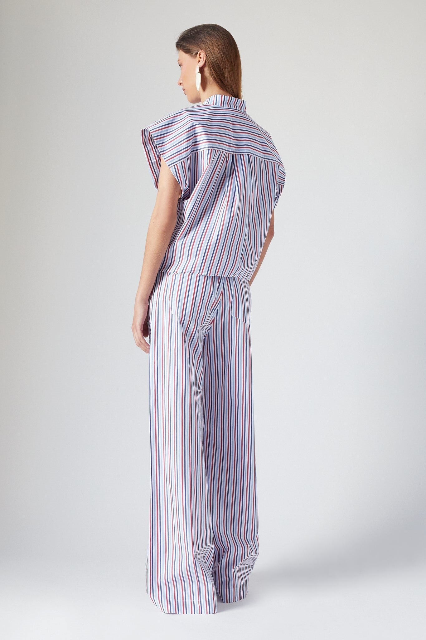 CARTER TOP | RED-NAVY STRIPES