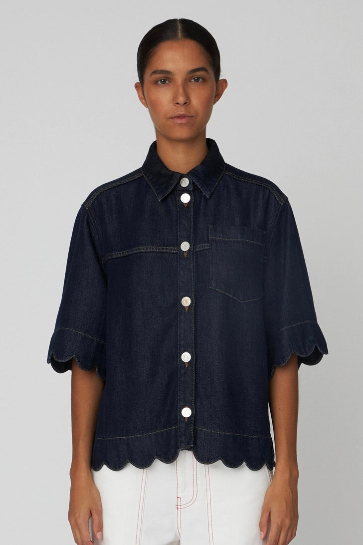 BLUE DENIM SHIRT | DENIM BLUE