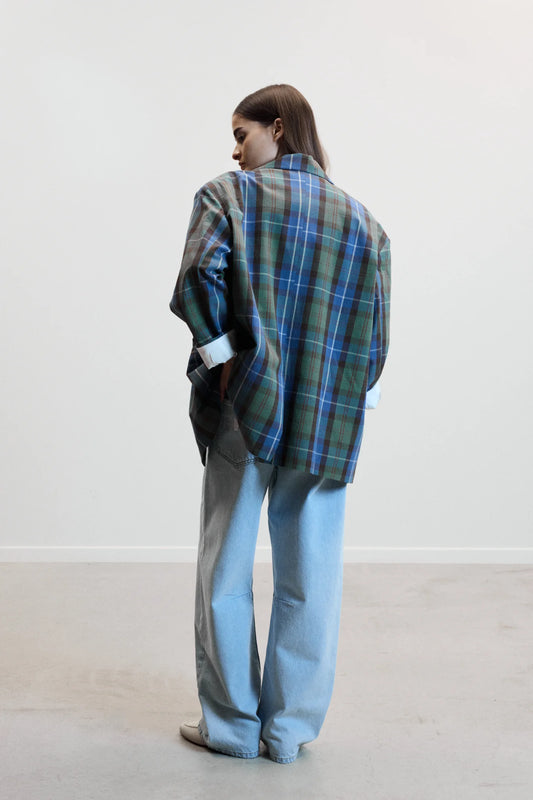 BLUE-GREEN CHECK / 34