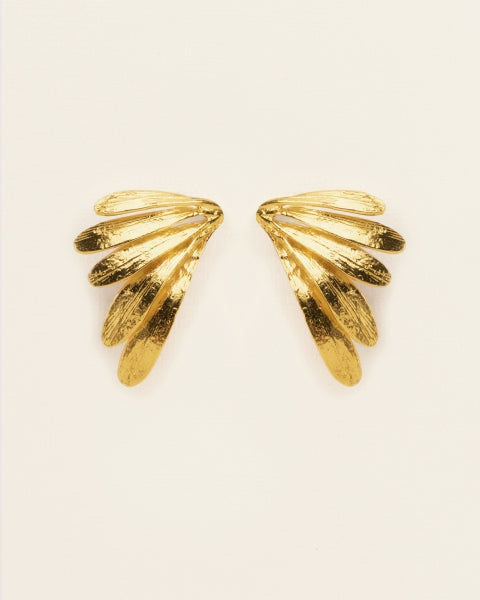 LEAVES CLIP EARRINGS | GOLD