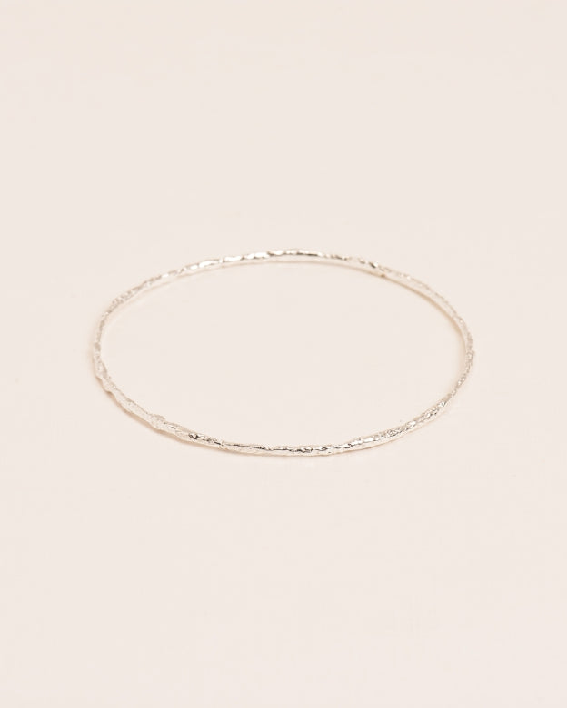 ORGANIC BANGLE BRACELET | SILVER