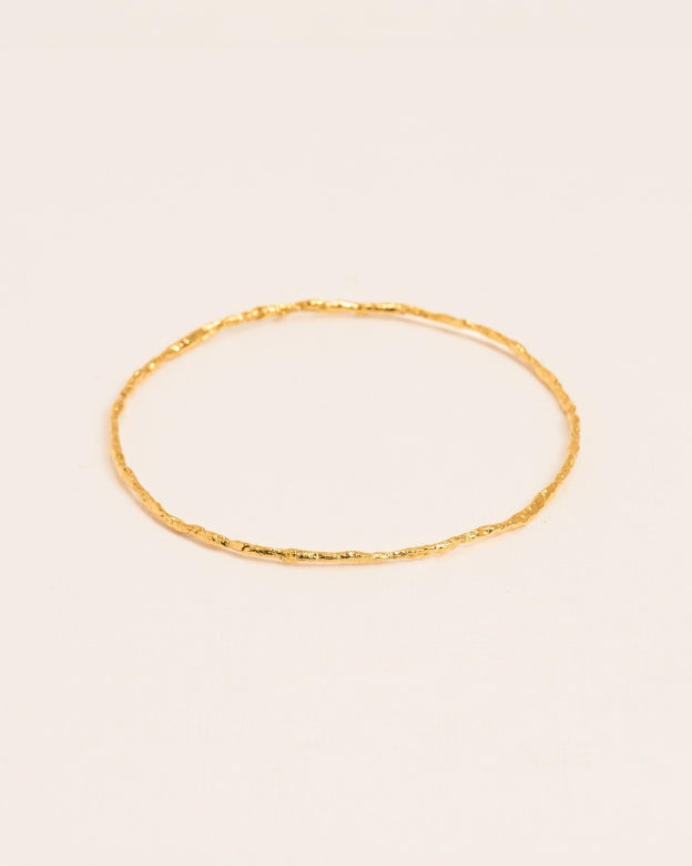 ORGANIC BANGLE BRACELET | GOLD