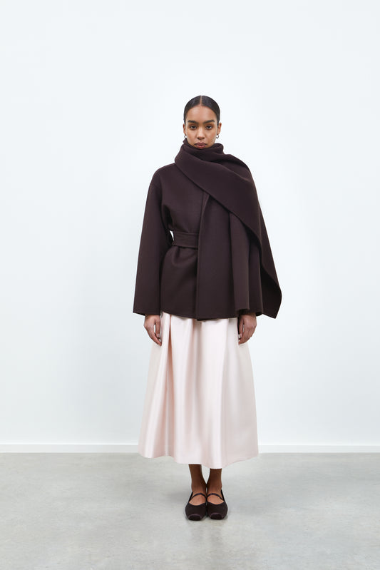 SHORT CHOCOLATE COAT