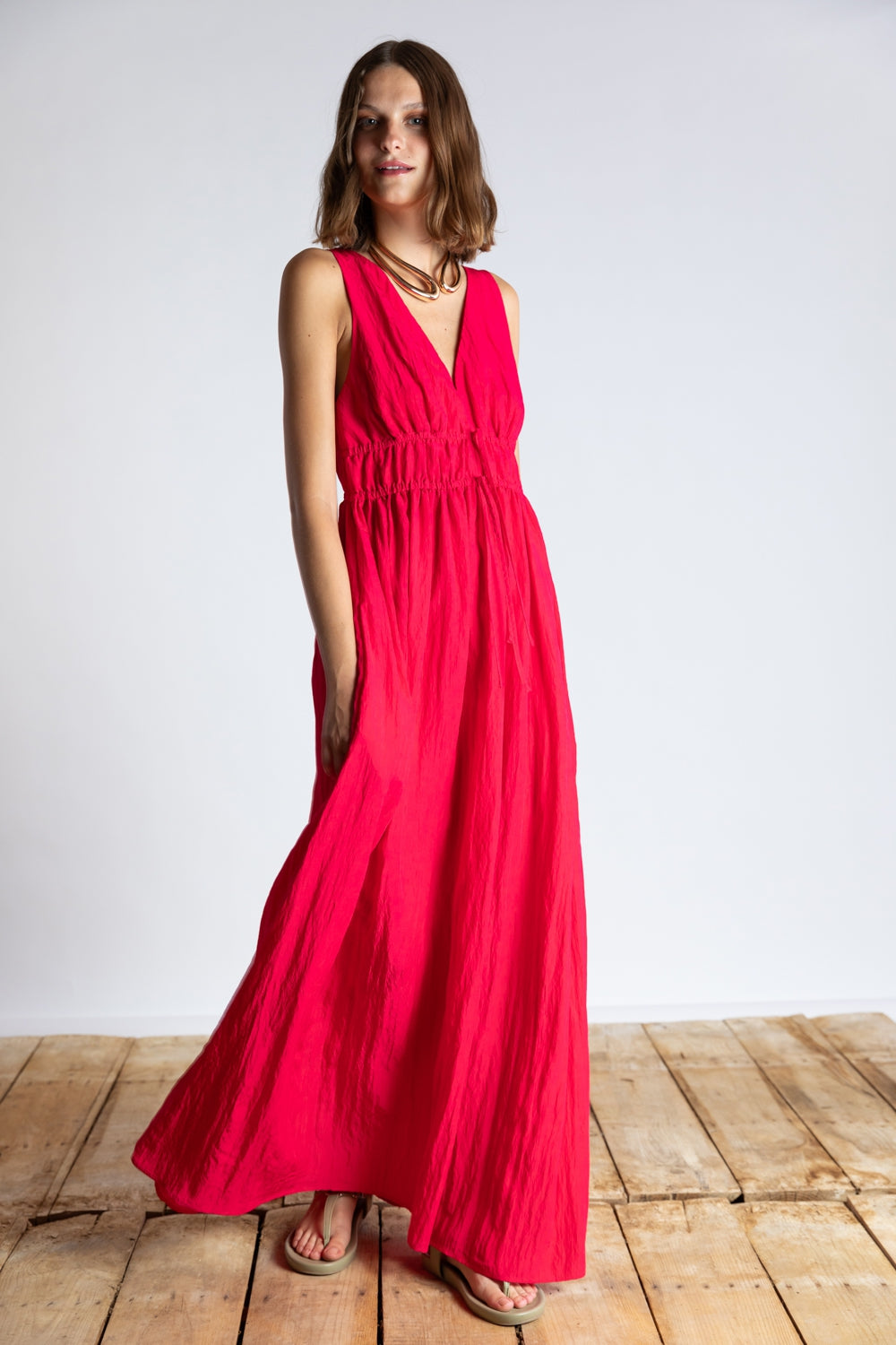MAXI SUMMER DRESS | RED