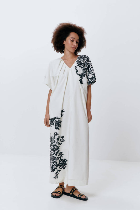 BIRIO dress | BLACK-WHITE