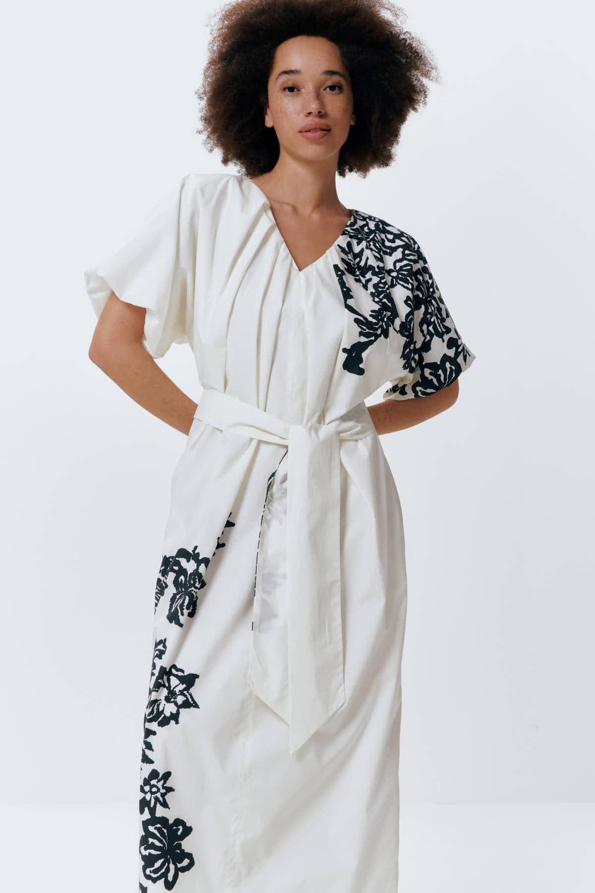 BIRIO dress | BLACK-WHITE