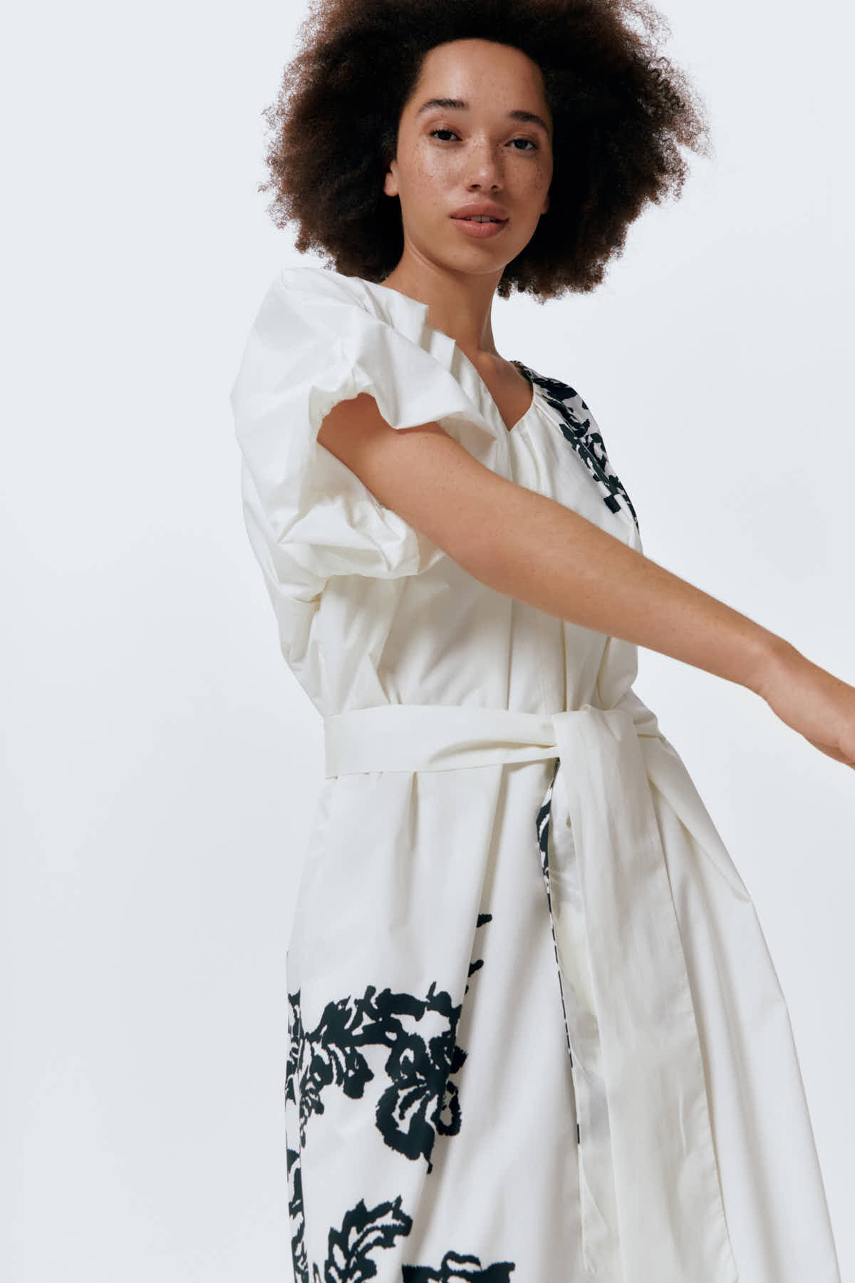 BIRIO dress | BLACK-WHITE