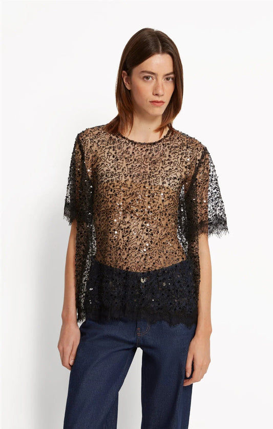 MARTIAL SEQUINS top
