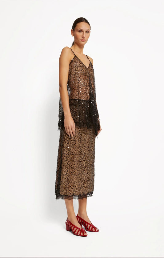ROSE SEQUINS skirt