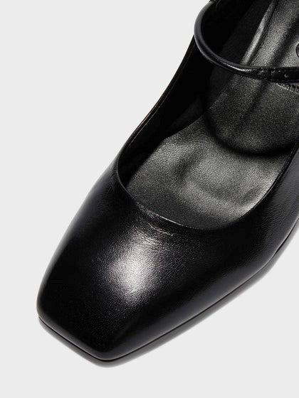 ALINE NAPPA LEATHER | BLACK