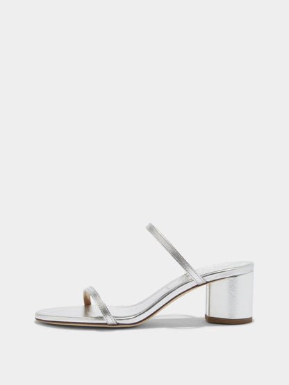 ANNIKA LAMINATED NAPPA | SILVER