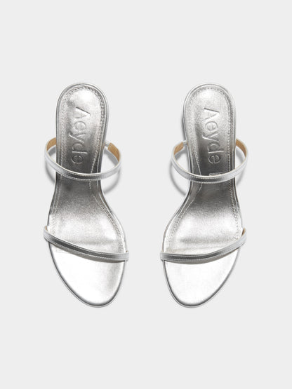 ANNIKA LAMINATED NAPPA | SILVER