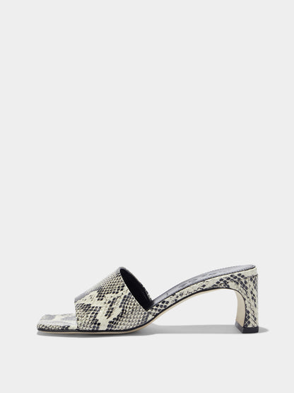 JEANIE SNAKE PRINT | CREAM