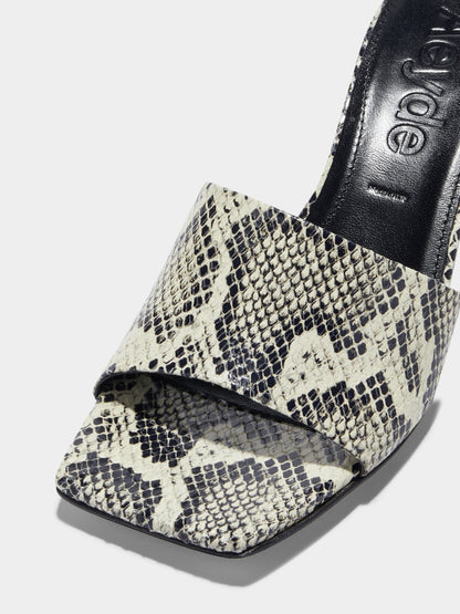 JEANIE SNAKE PRINT | CREAM