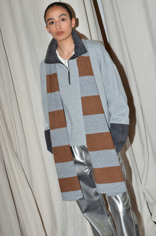 GREY-BROWN STRIPES / TU