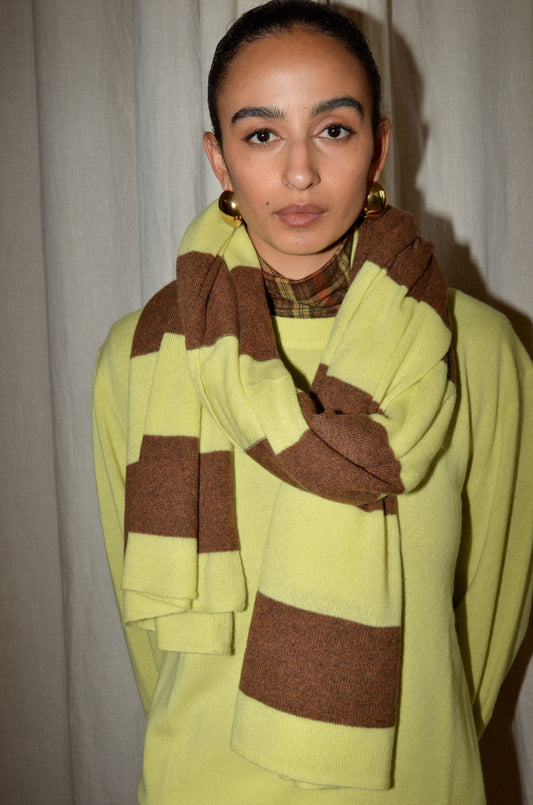 LIMONCELLO-BROWN STRIPES / TU