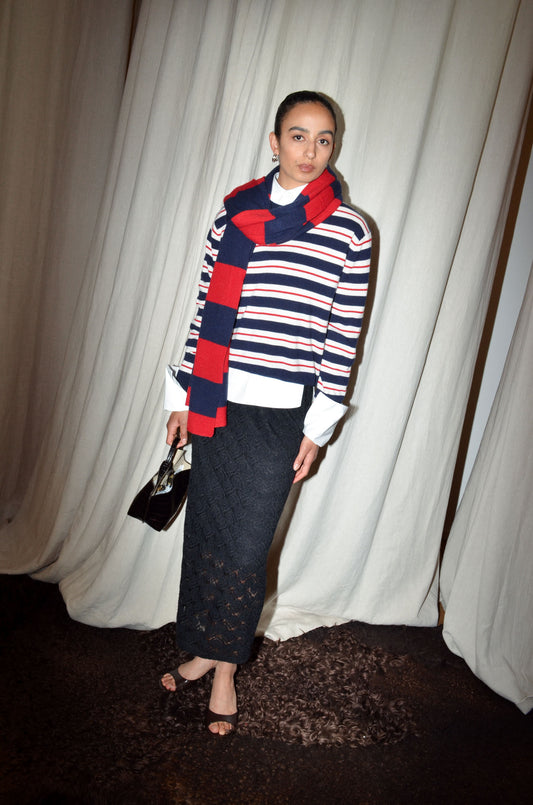 RED-NAVY STRIPES / TU