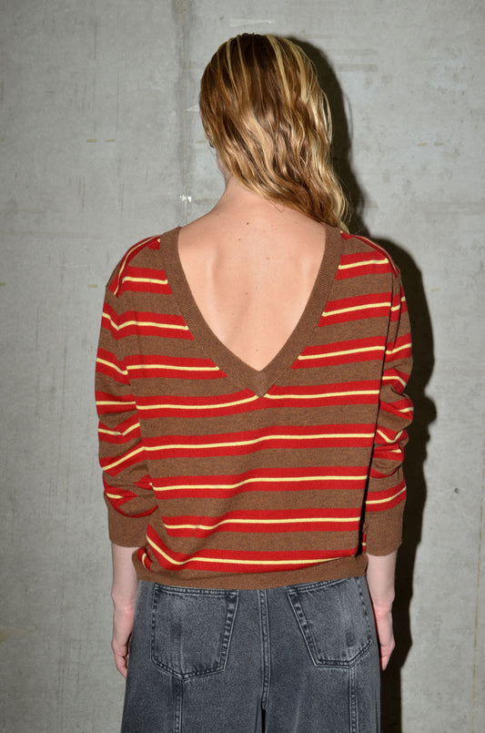 BROWN STRIPES / XS