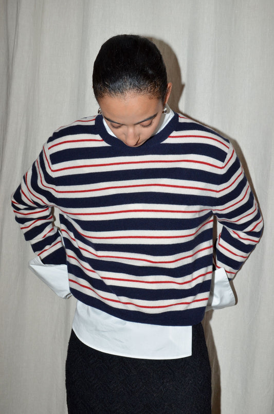 NAVY STRIPES / XS