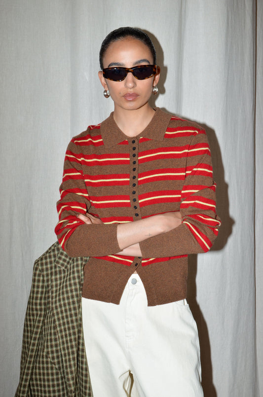BROWN STRIPES / XS