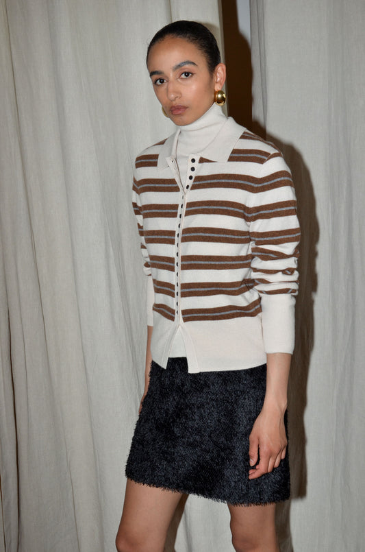 ECRU STRIPES / XS