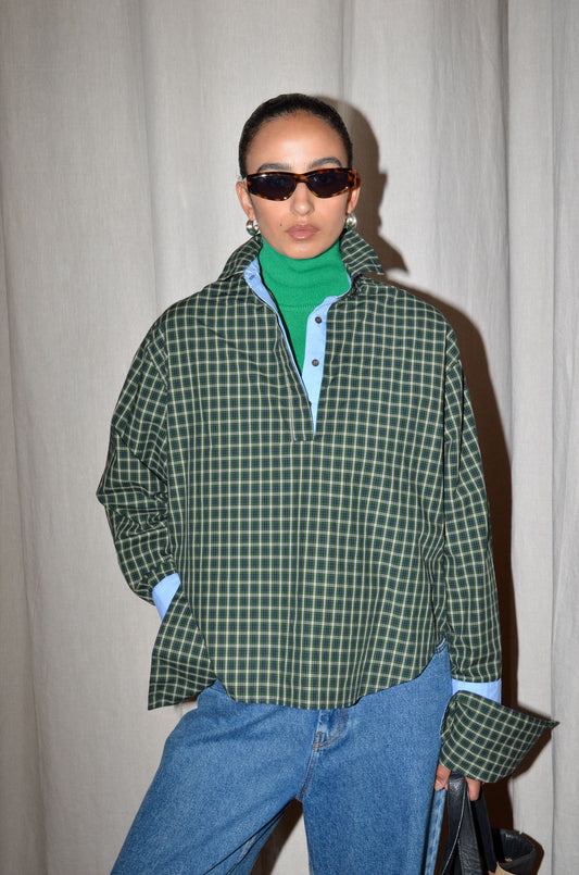 BLUE-GREEN CHECK / 34