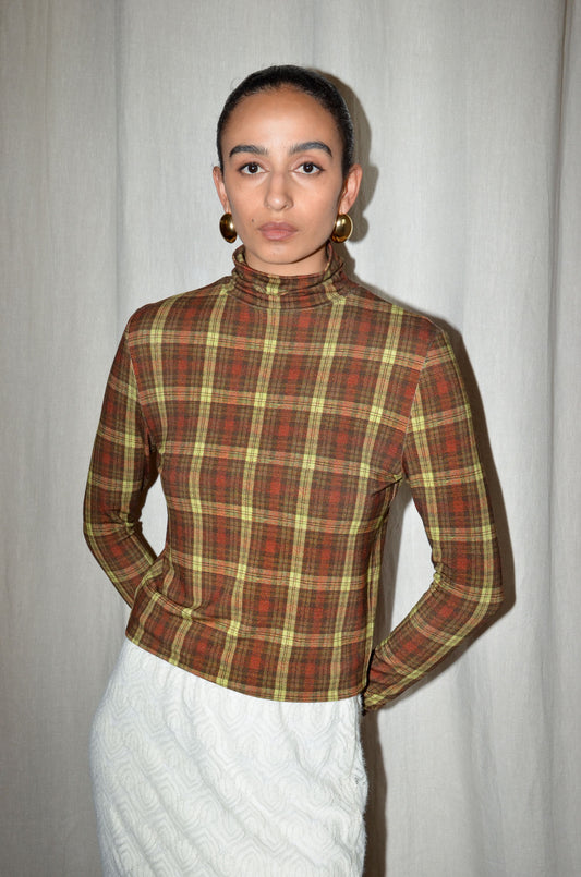 CINNAMON-YELLOW CHECK / S