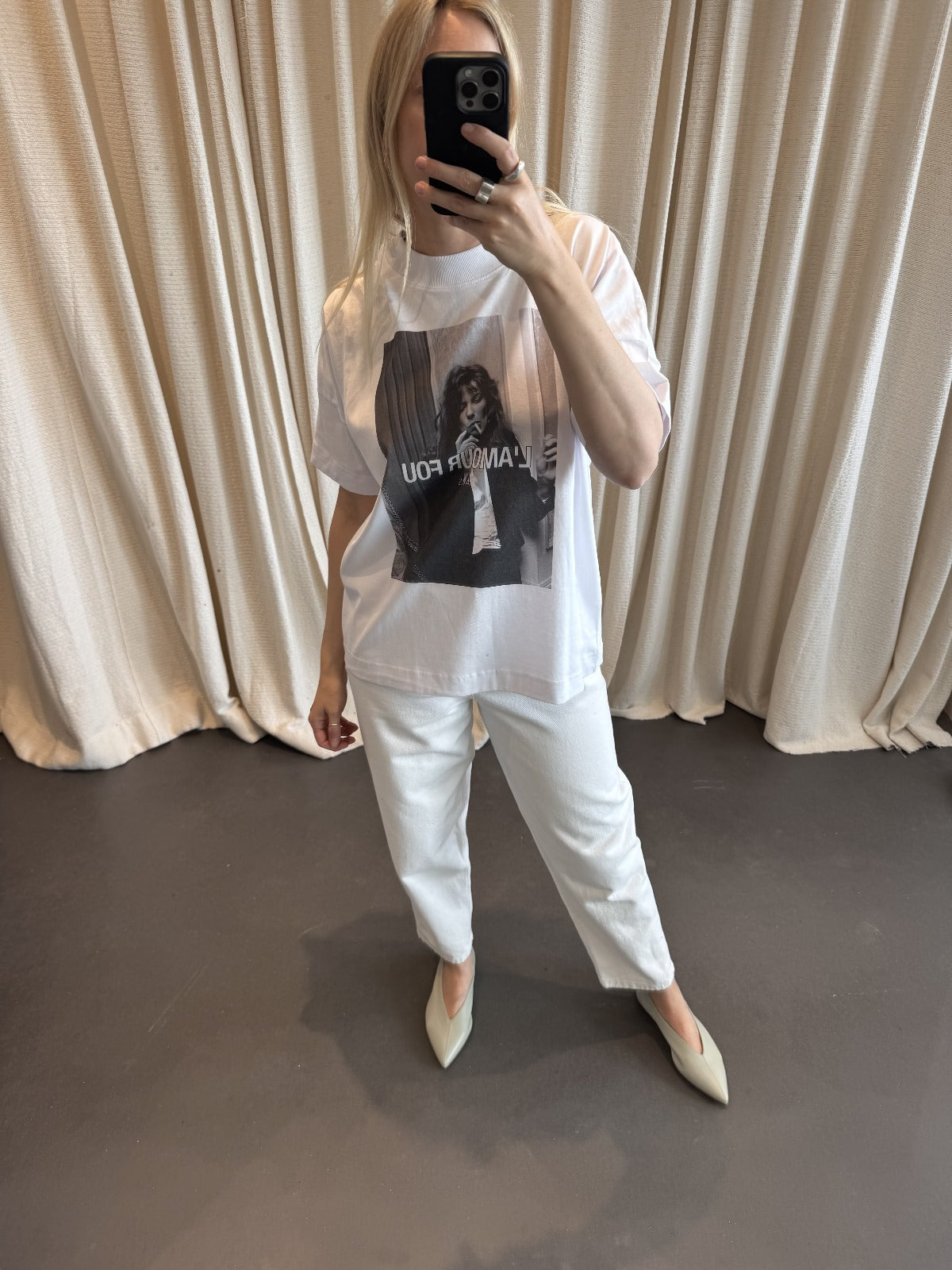 L'AMOUR FOU BOXY TEE | WHITE