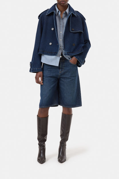 CROPPED TRENCHCOAT