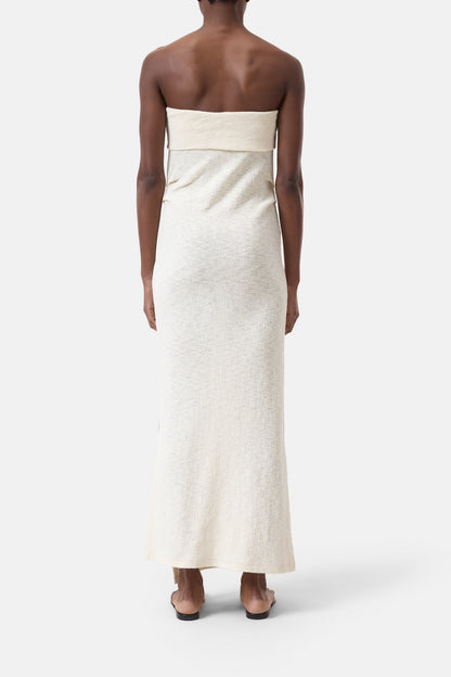 C98068-43E-22 BANDEAU DRESS | BEIGE