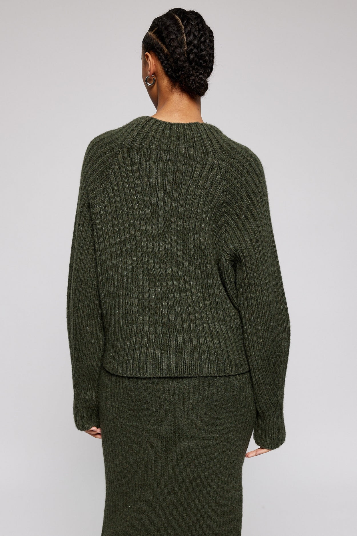 KURE knitted skirt | GREEN