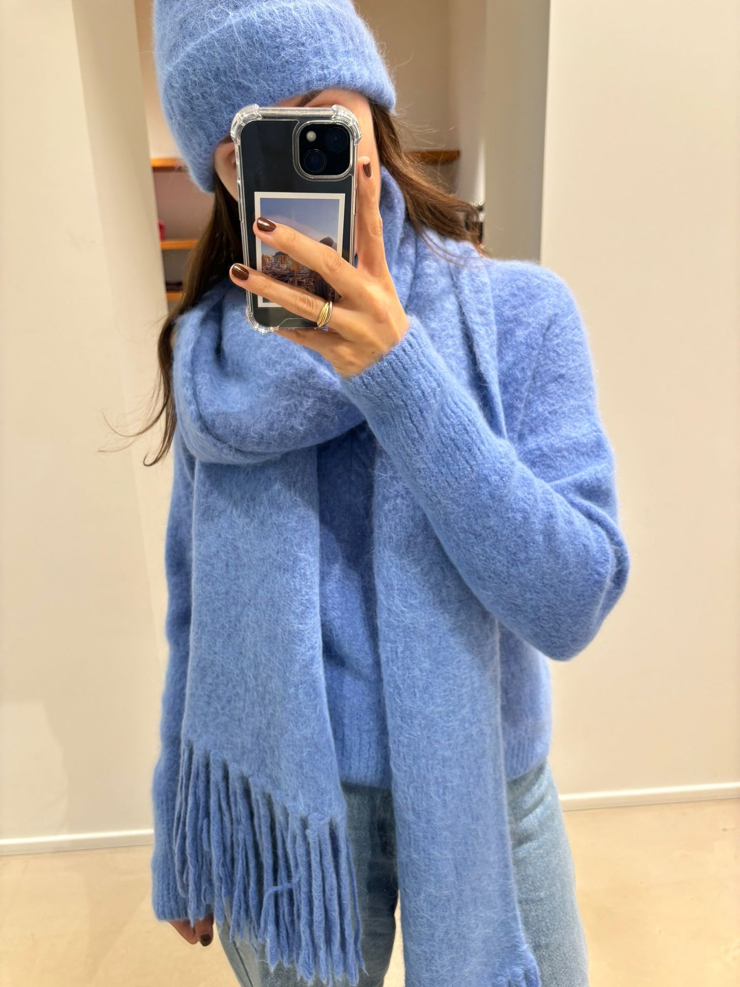 AMBER scarf | RIVERSIDE BLUE