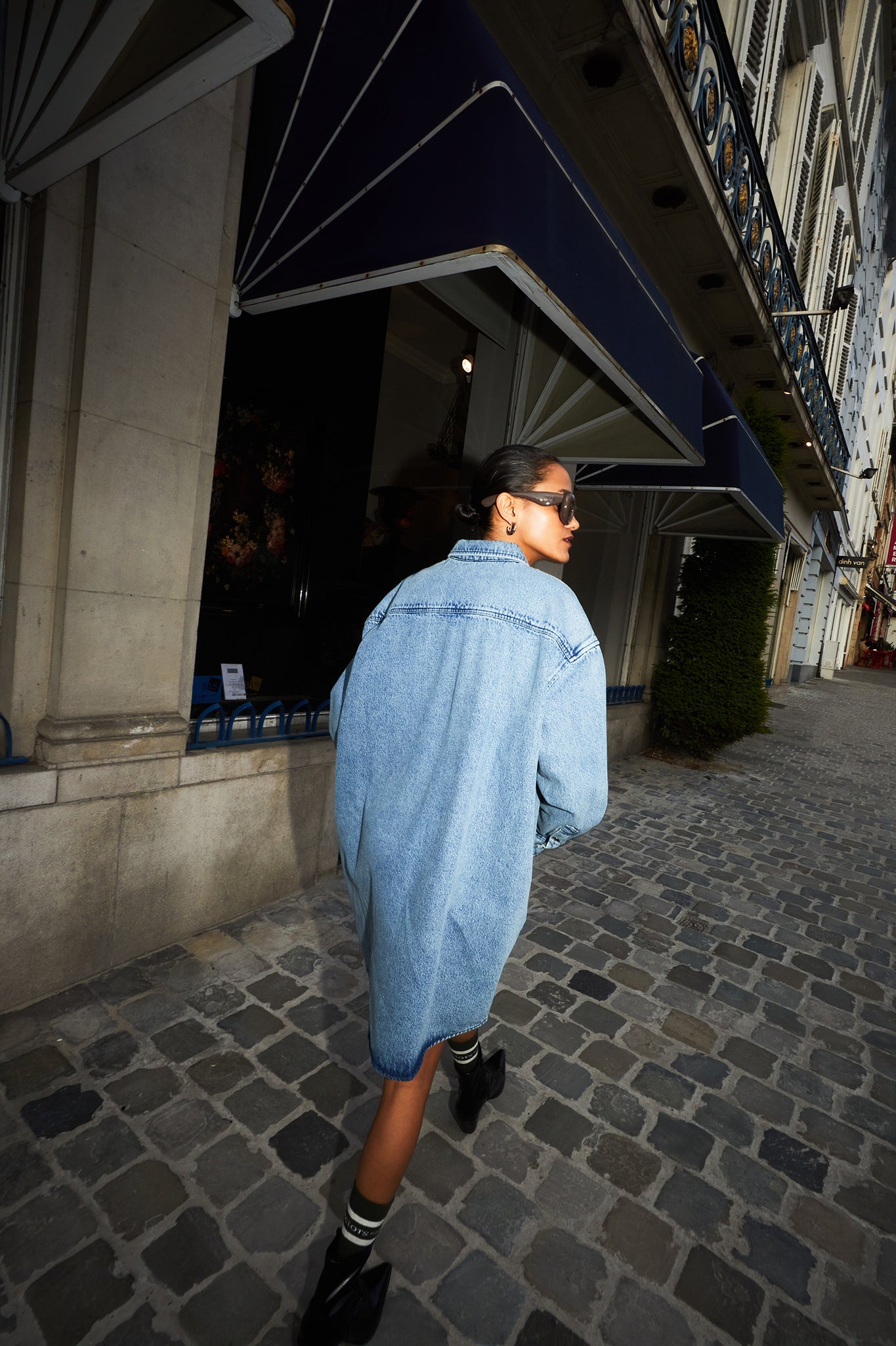 DENJI dress | VINTAGE BLUE DENIM
