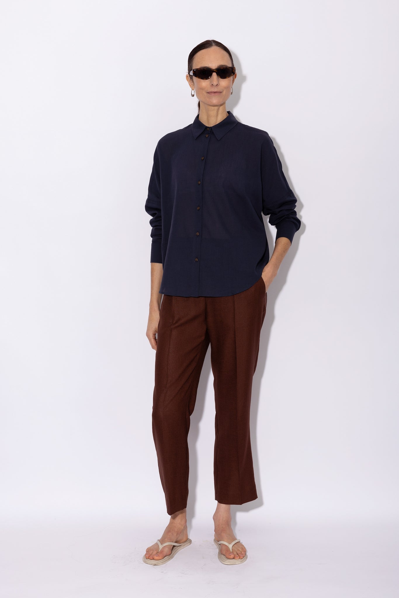 BIOMETRIC blouse | NAVY