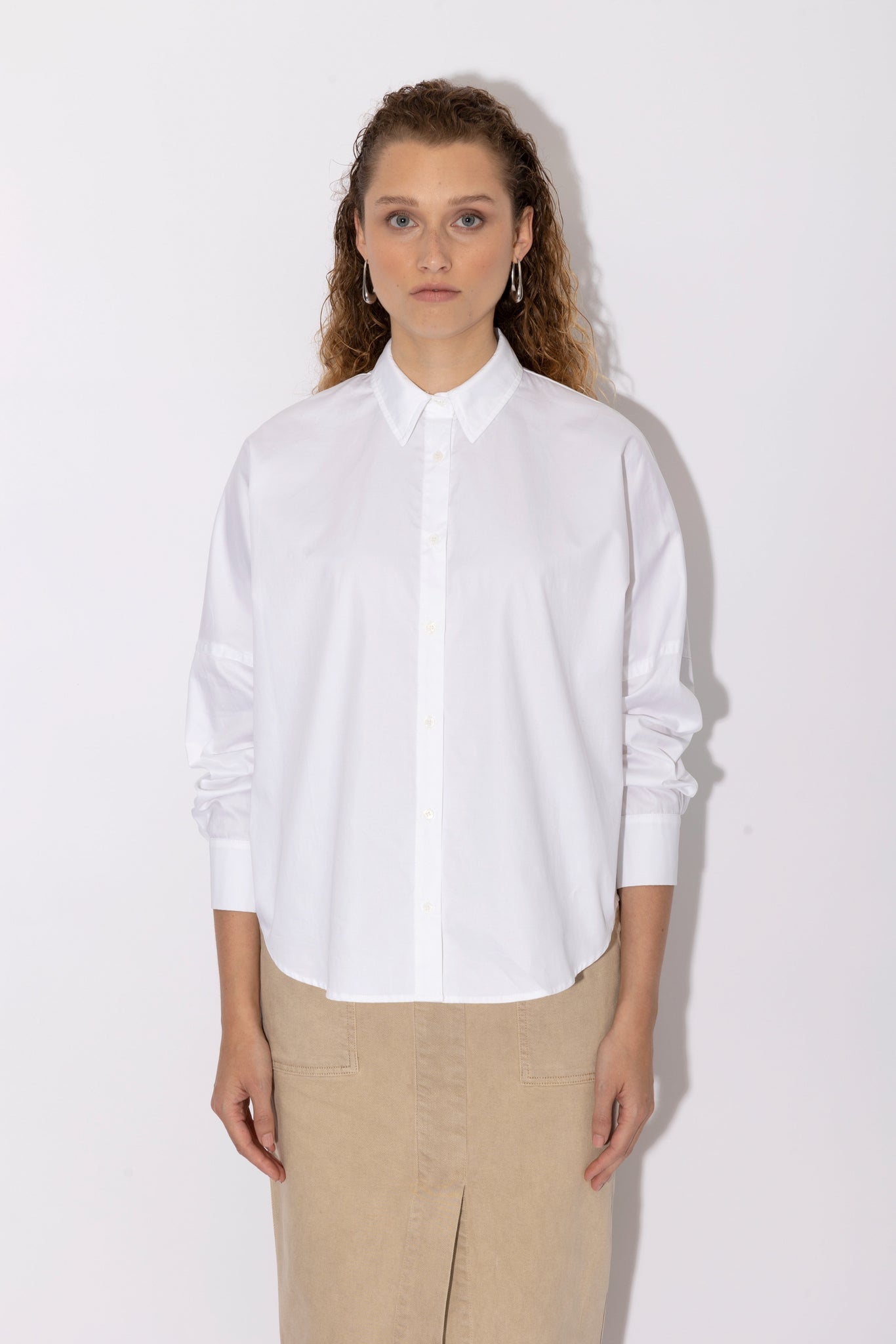 BIOMETRIC blouse | OPTICAL WHITE
