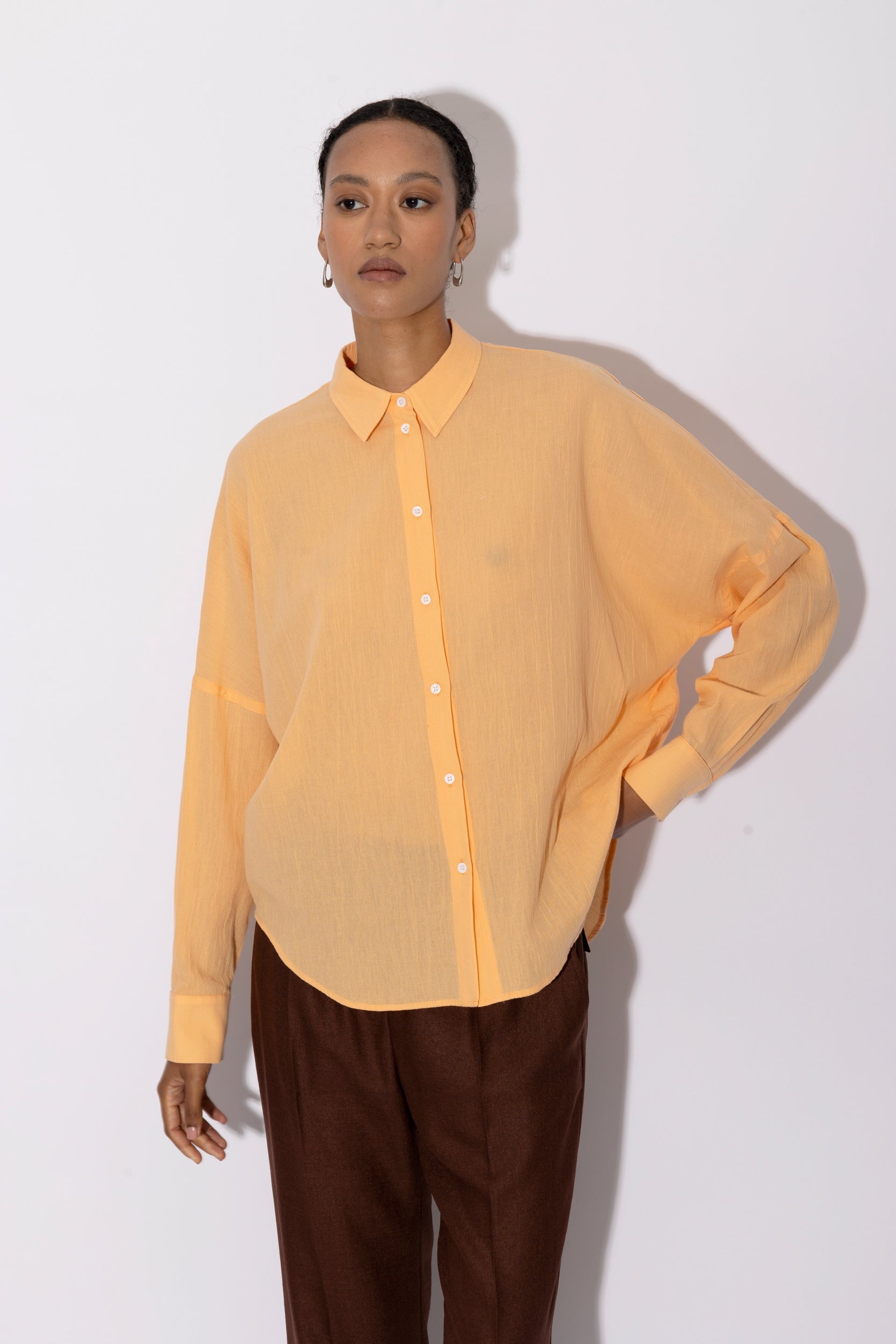BIOMETRIC blouse  PAPAYA – Collectors Club