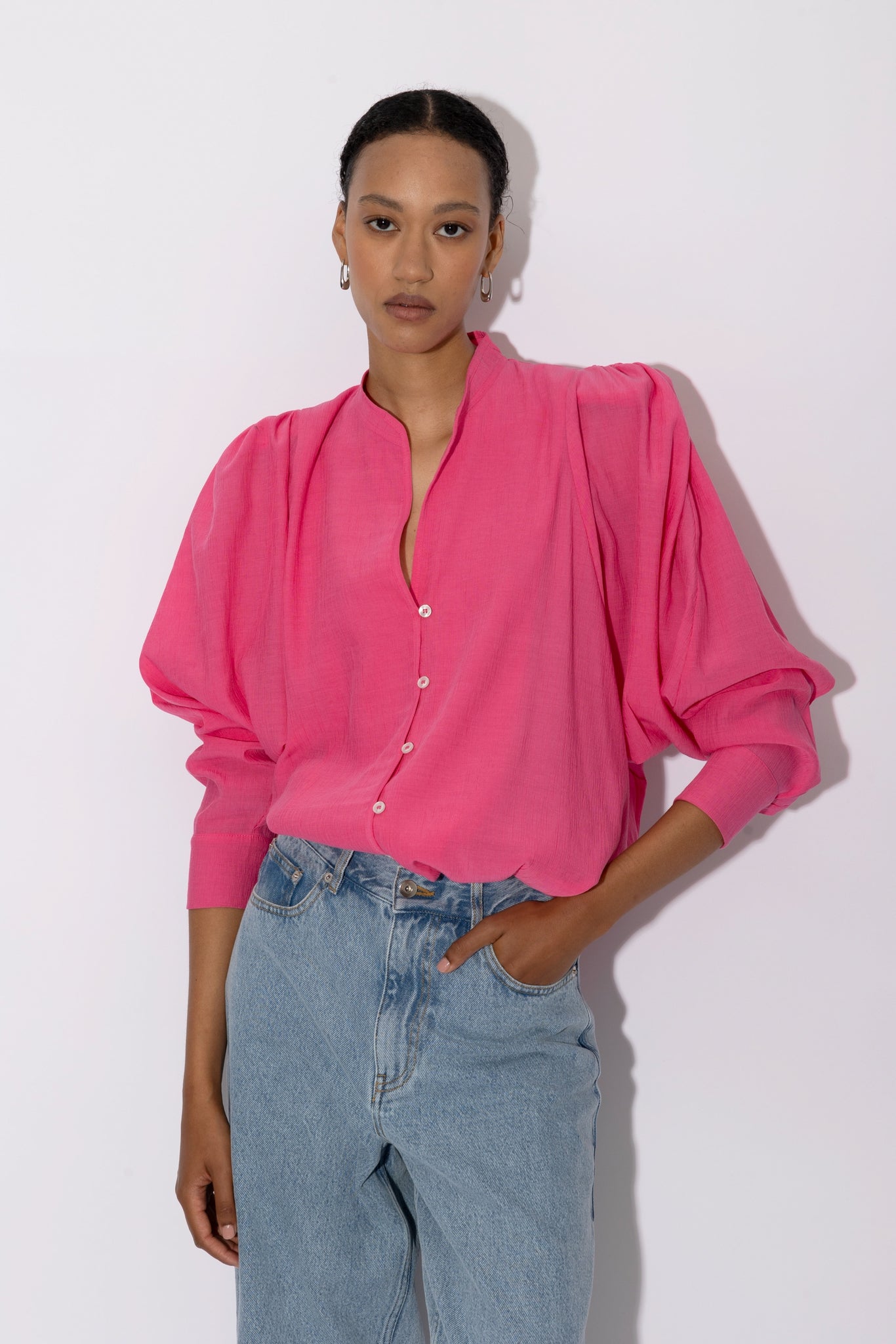 BONNIE blouse | FUCHSIA