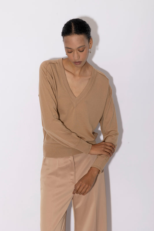 KORINNE pullover | LATTE BEIGE