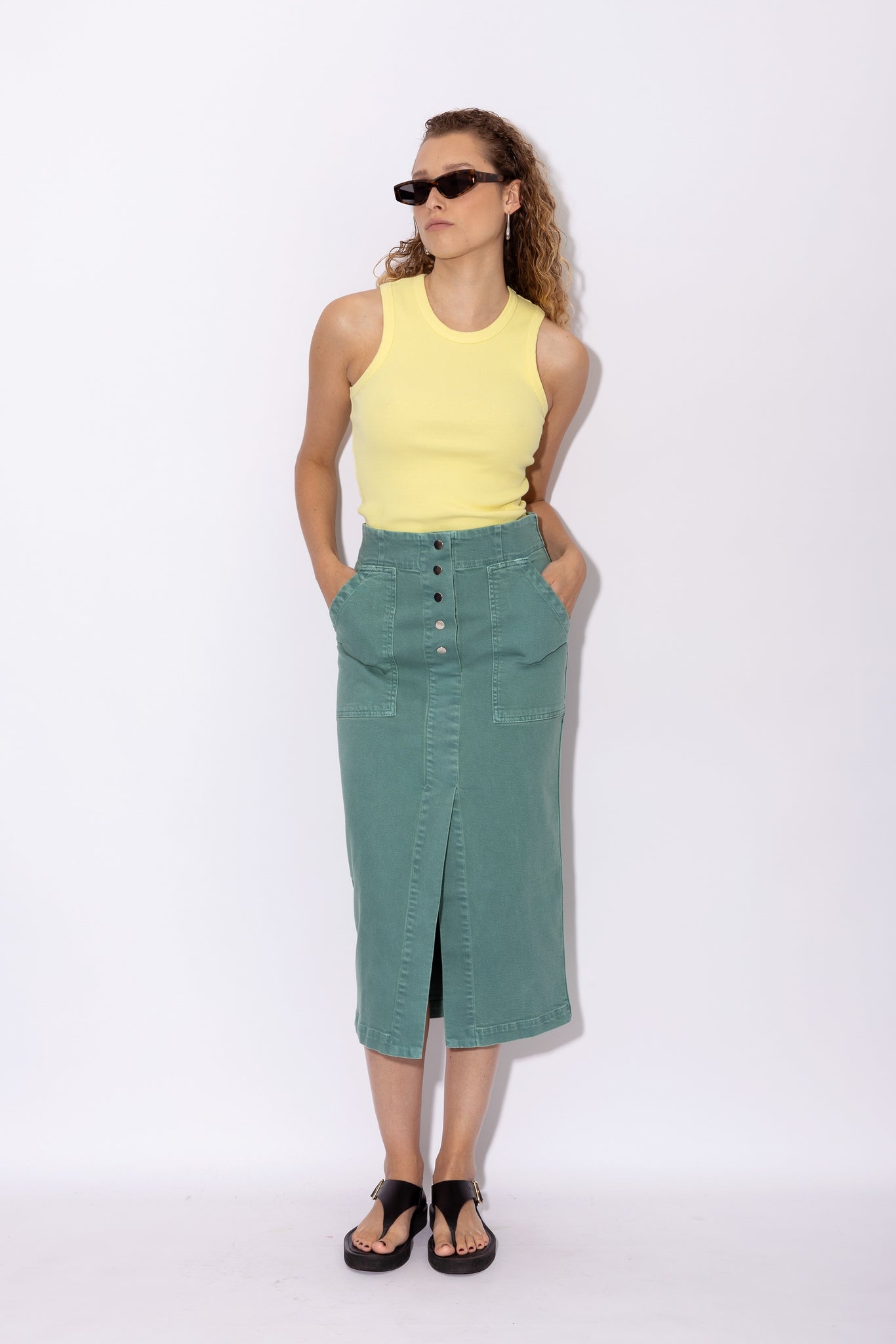 STACEY skirt | AQUA GREEN