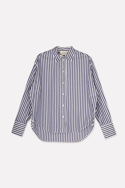BENEDICT blouse | WIDE BLUE STRIPES