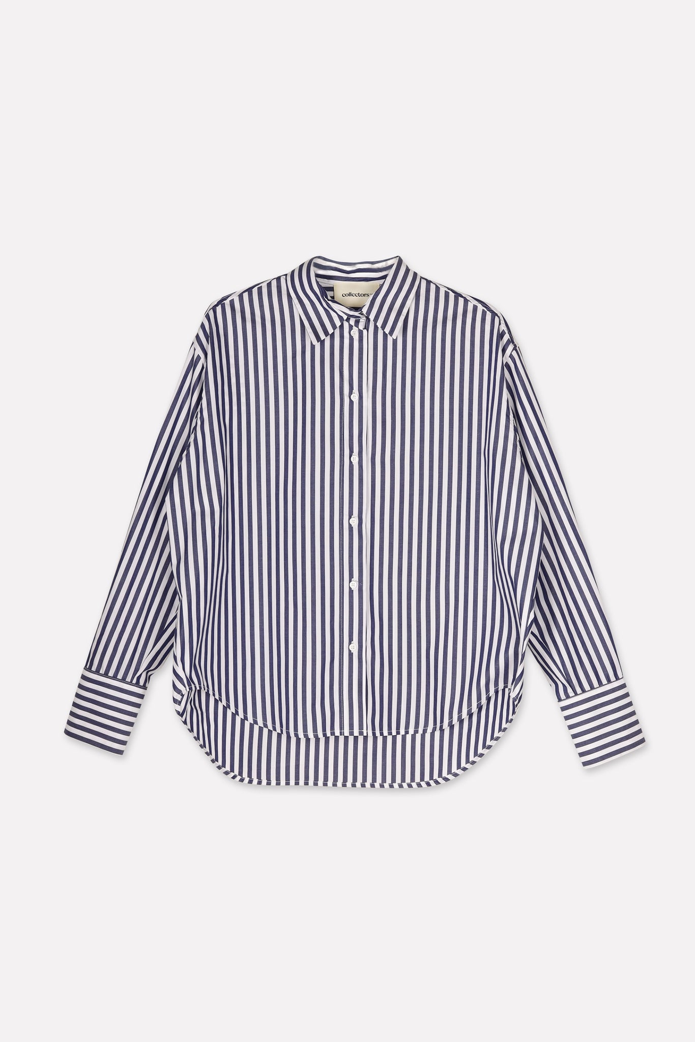 BENEDICT blouse | WIDE BLUE STRIPES