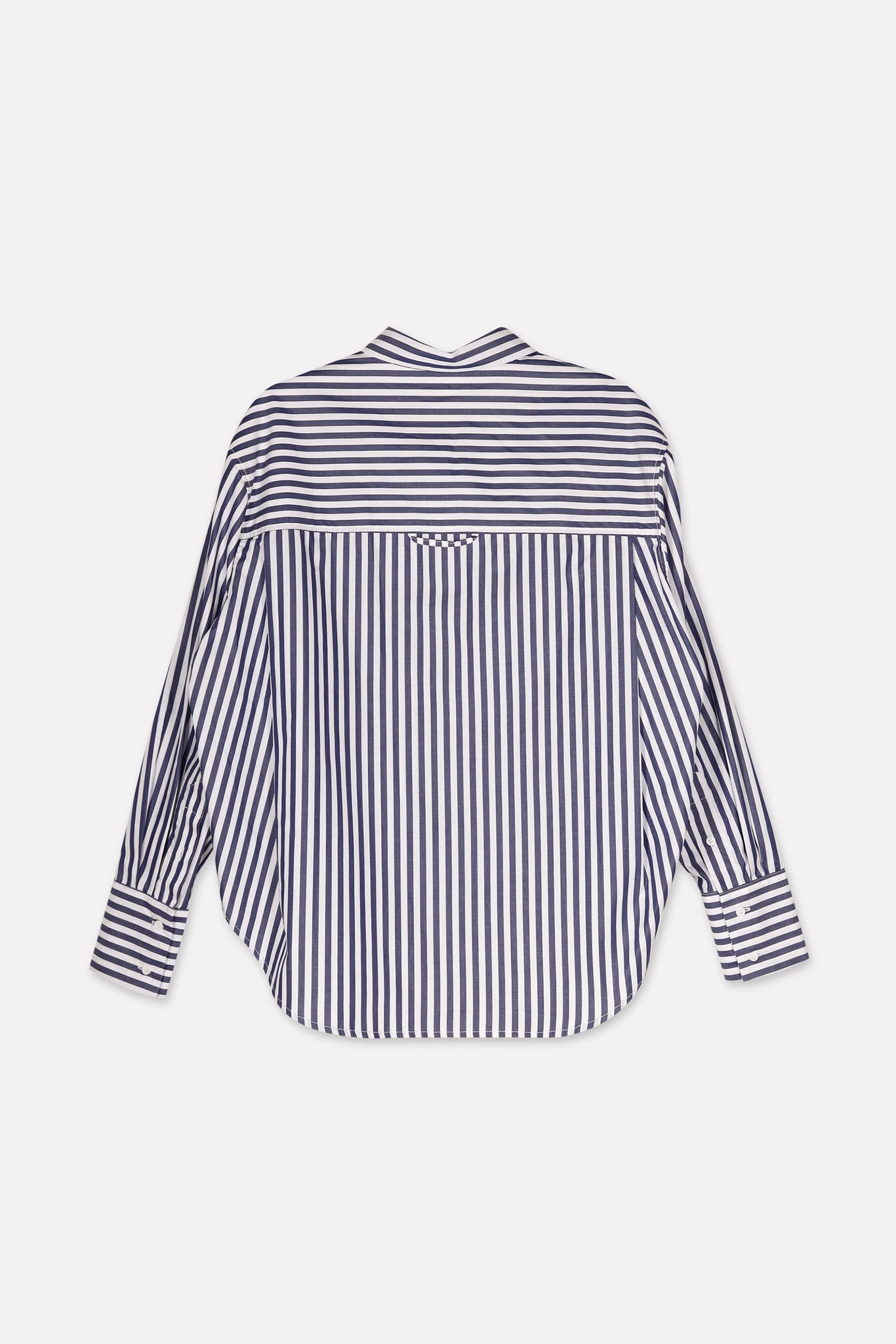 BENEDICT blouse | WIDE BLUE STRIPES