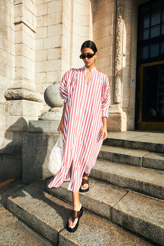 DONNIE dress | BRICK STRIPES