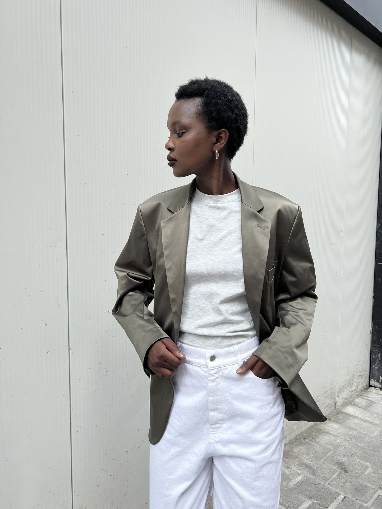JAYDEE blazer | OLIVE