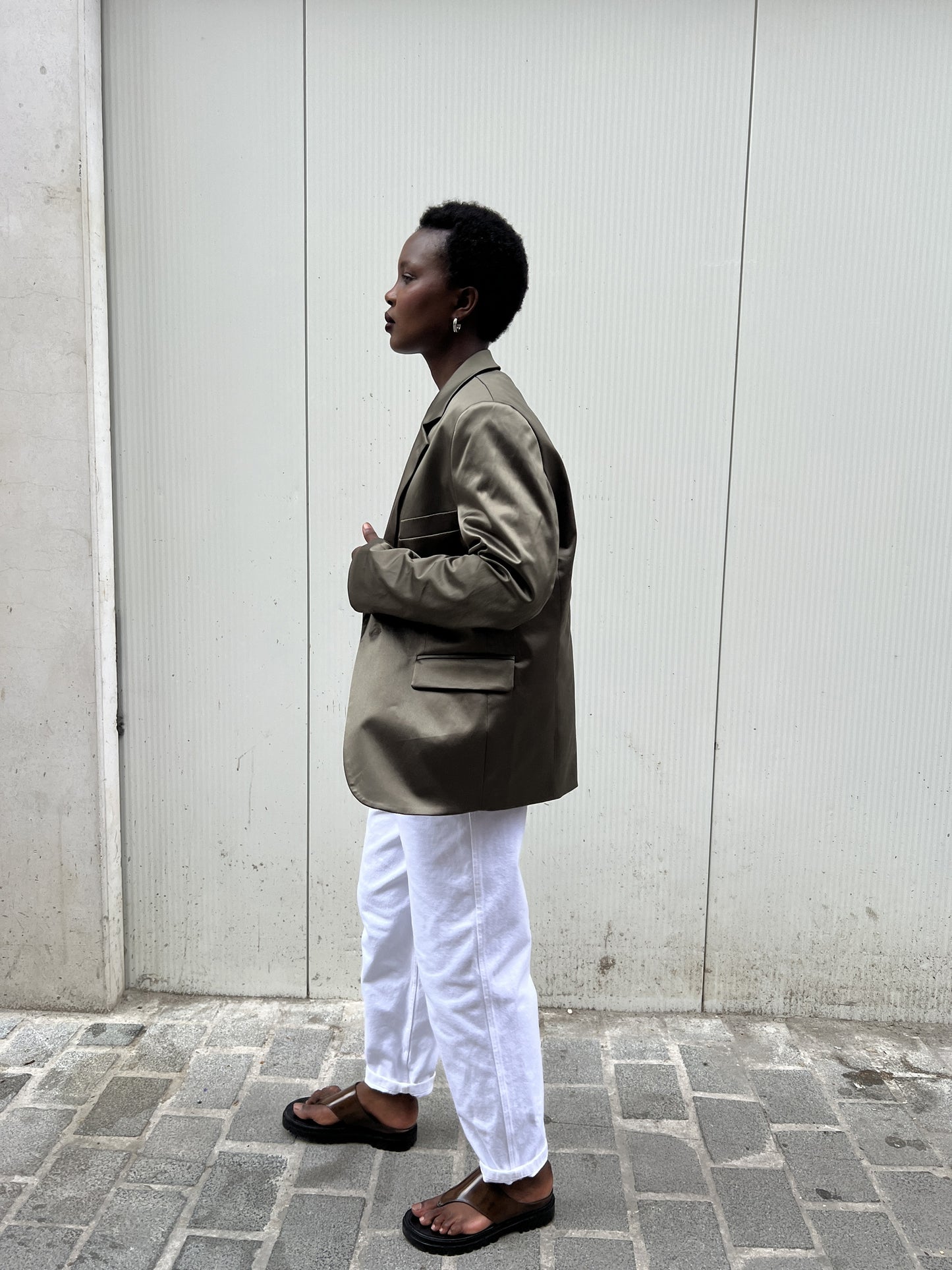 JAYDEE blazer | OLIVE