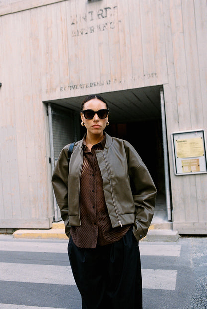 JUNA jacket | DARK OLIVE