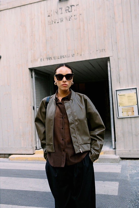 JUNA jacket | DARK OLIVE